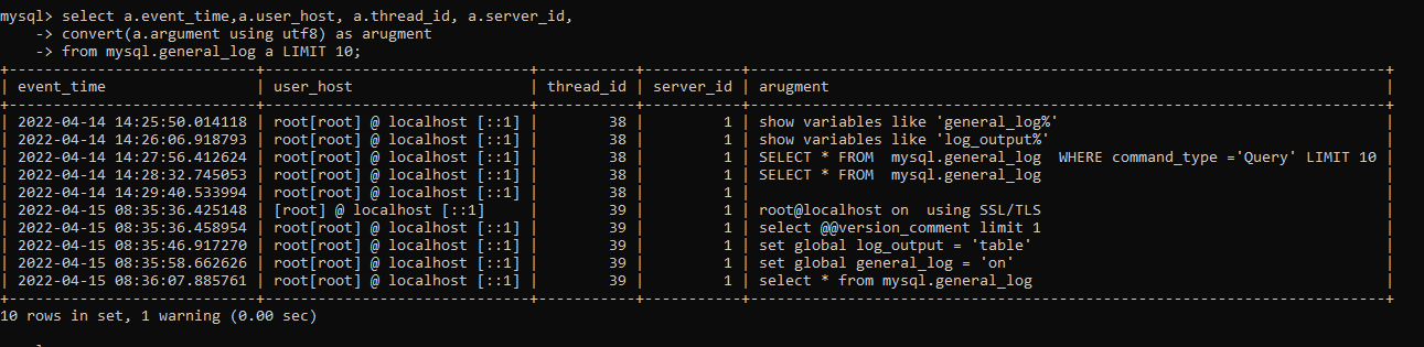 get-command-history-in-mysql-delft-stack